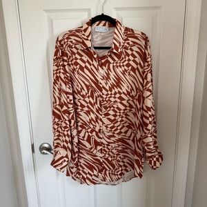 RESA Oversized Button Down Shirt, XS/S